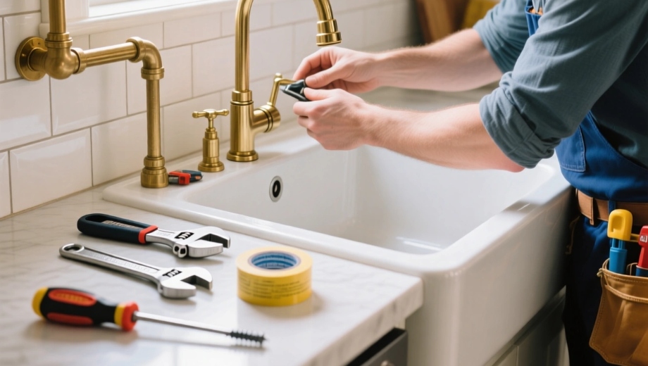 آموزش کامل تعویض شیر آب آشپزخانه بدون نیاز به تعمیرکار