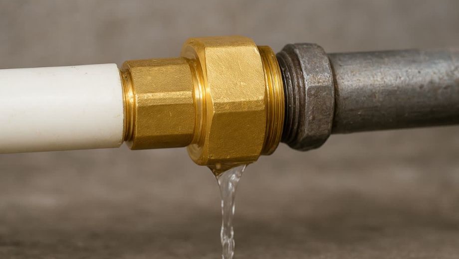 خرابی نیپل لوله آب