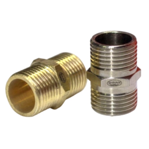 خرید مغزی برنجی 1/2 آبکاری کروم - شیوان آرتا