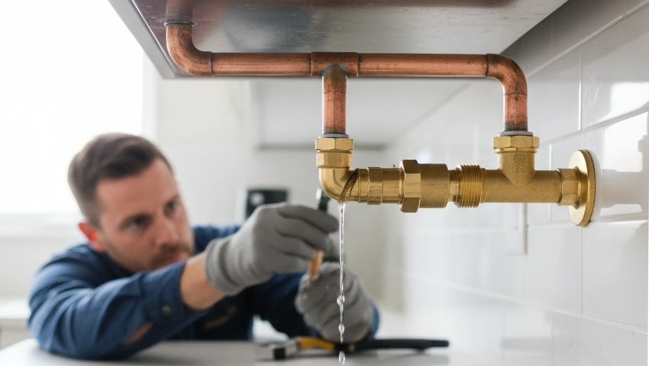 راه‌حل نشتی زیر سینک؛ تعمیر سریع لوله‌ها با قطعات اتصال استاندارد خانگی