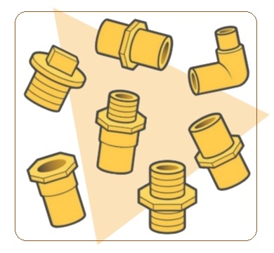 انواع قطعات برنجی شیوان آرتا