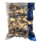 مرکز فروش رو پیچ تو پیچ کوتاه 1/2 - 22.5mm رنگ برنجی - شیوان